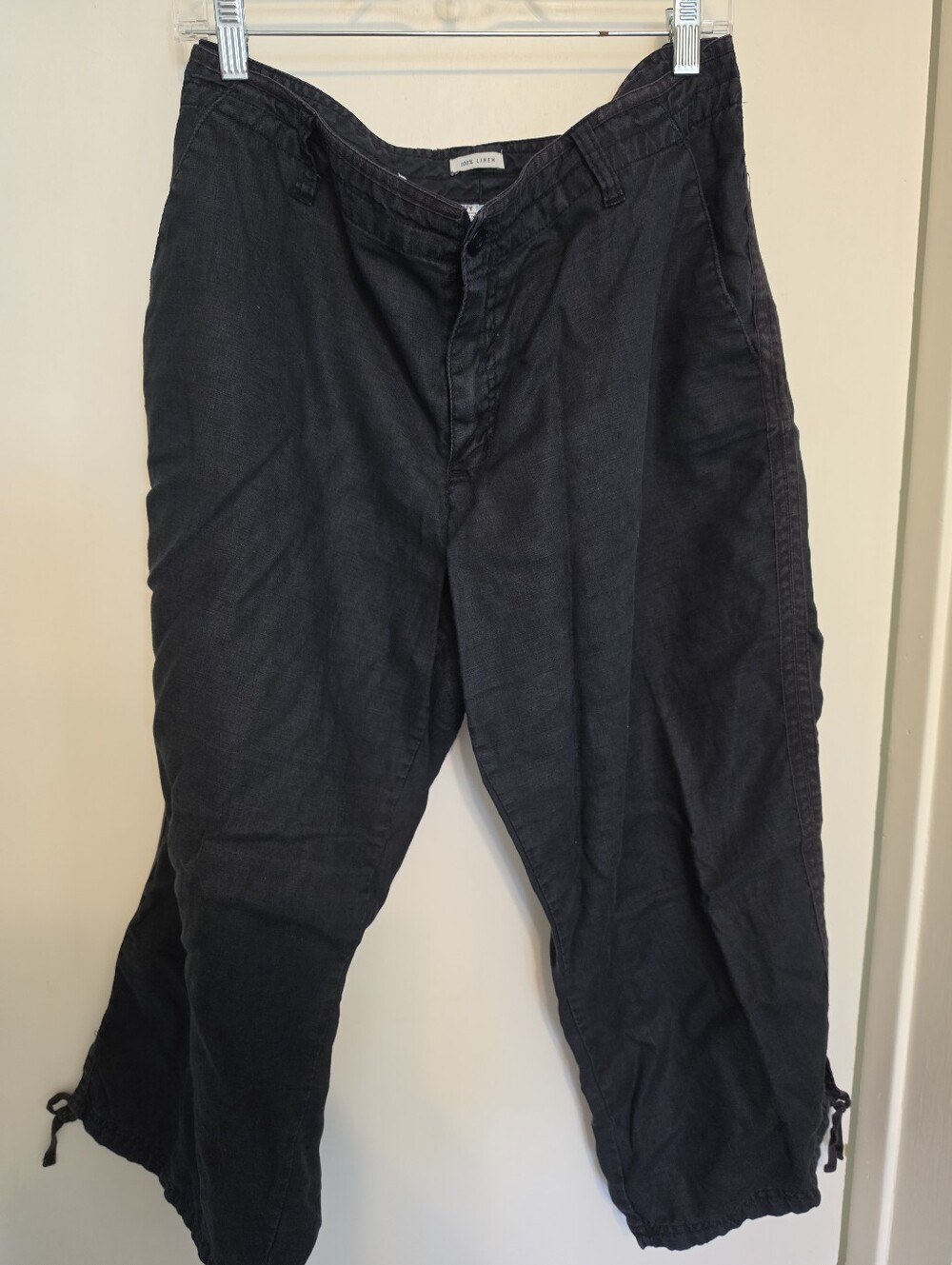 Old Navy Cropped Linen Pants Size 18